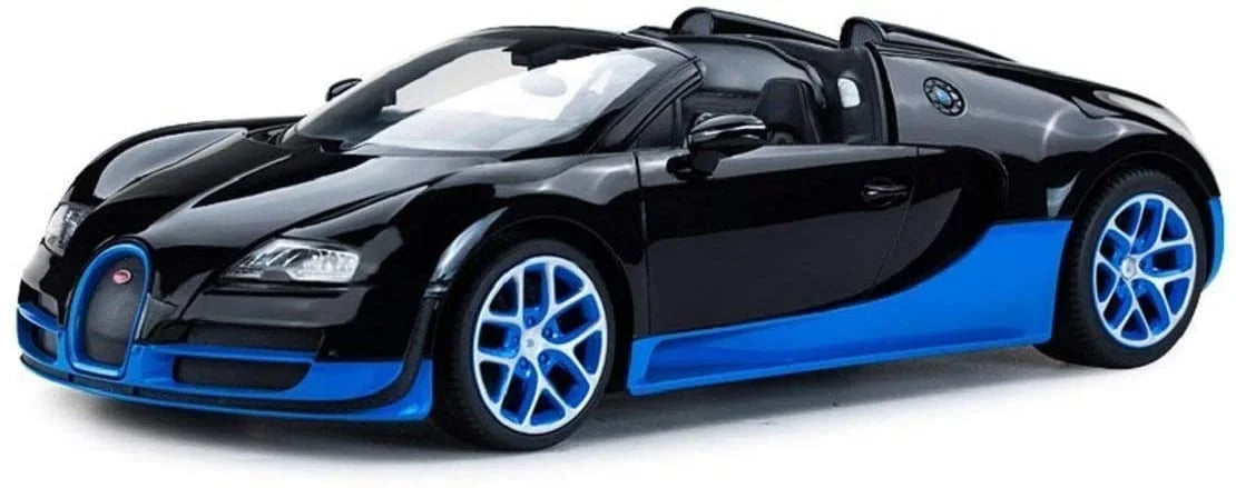 Veyron Remote RC Sport Grand Wonder Bugatti - Car Wheels 1:14 Vitesse Control Black/Blue
