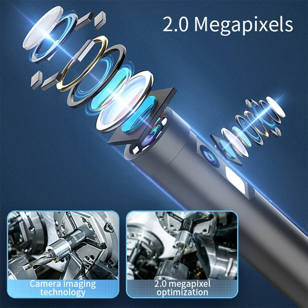 IP67 IOS Borescope LED Inspection 7.9mm Android Waterproof Phone Lights Camera Mobile Built-in for Adjustable Endoscope Type-C