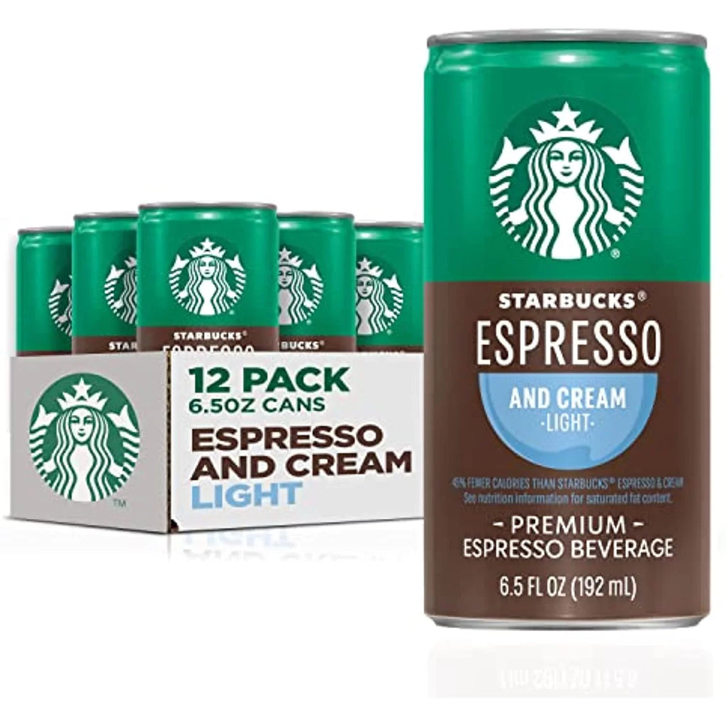 Espresso 6.5Oz To (Packaging (12 Ready May Drink Cream Coffee, Cans Light, & Starbucks Vary) Pack)