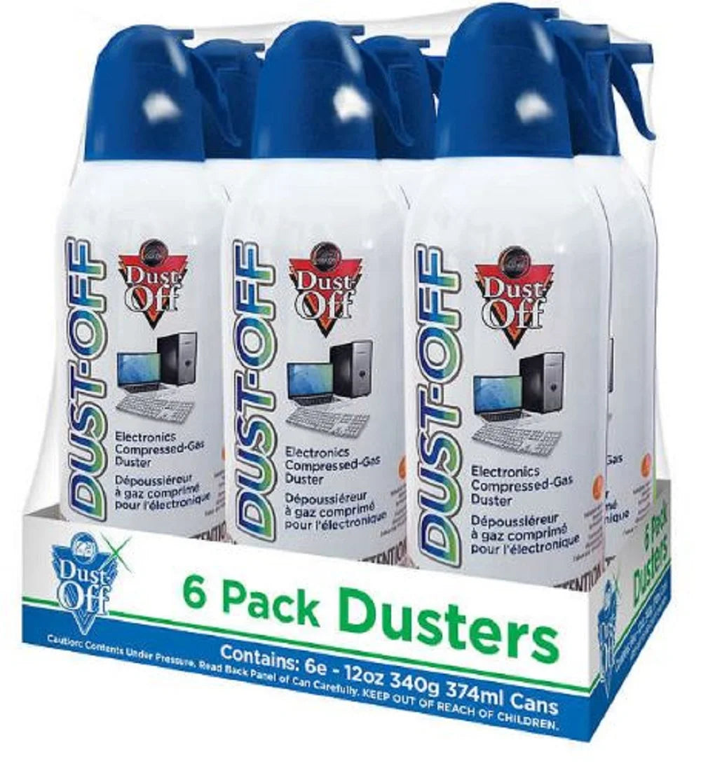12 Duster, Gas Count 6 oz, Compressed Dust-Off