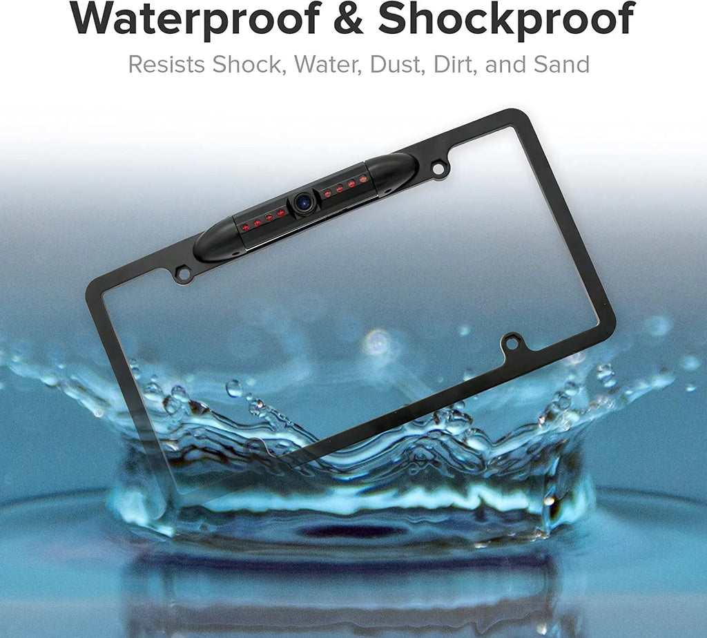 Black ILX-F511 Camera Frame Plate ILXF511 for License ALPINE Rearview Backup