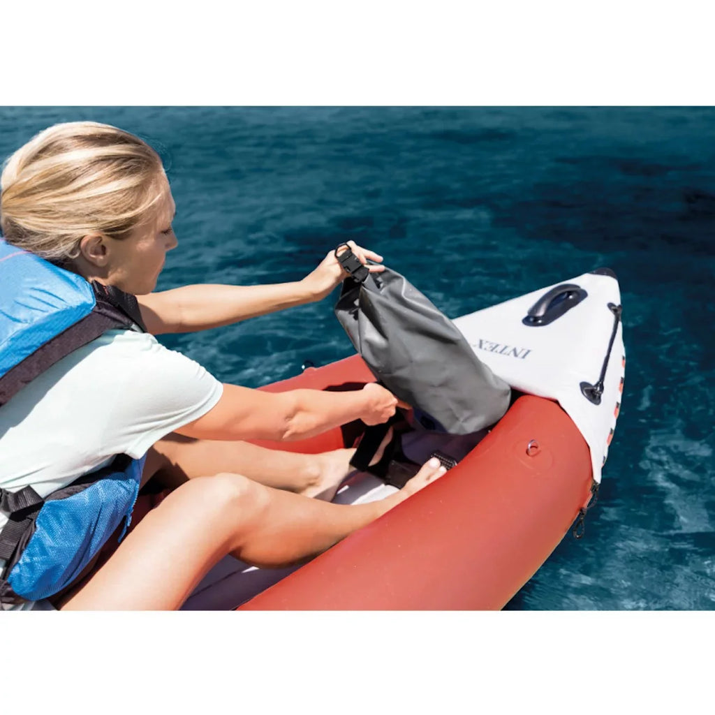 Vinyl Excursion Pro with Red Pack) Inflatable 2 & (3 Pump, Person Kayak Oars