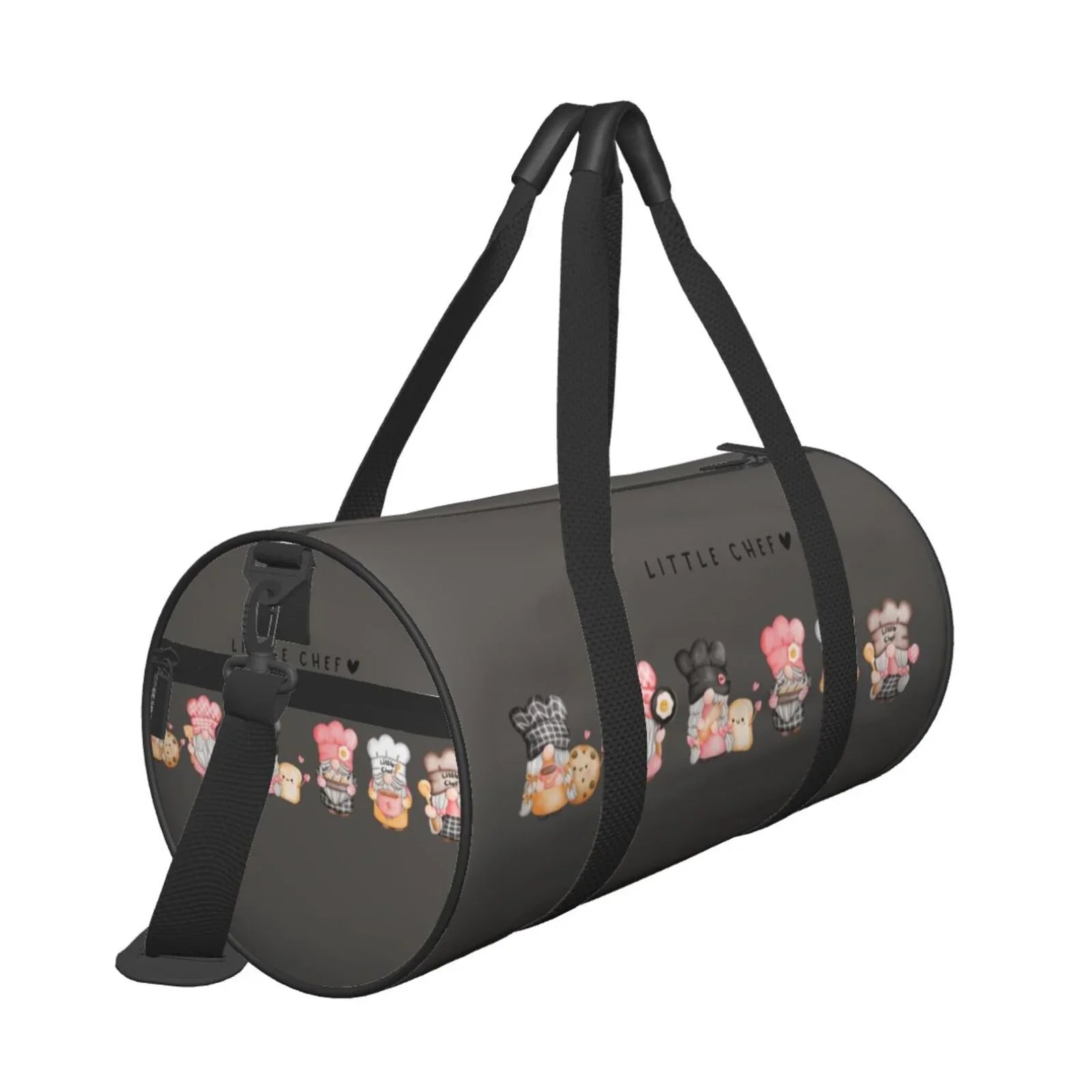 Capacity Bag Cylinder Large Travel Luggage Bag Sports Baker with Coaee and Gnome Bag Gym Waterproof Compartment Pocket