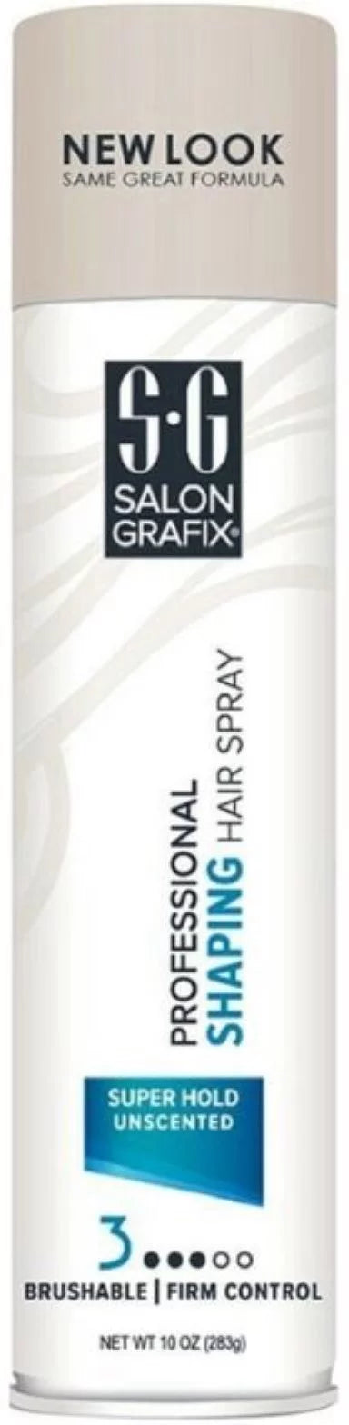Grafix Salon Super of Hair oz Spray Unscented,10 (Pack Shaping 6) Hold