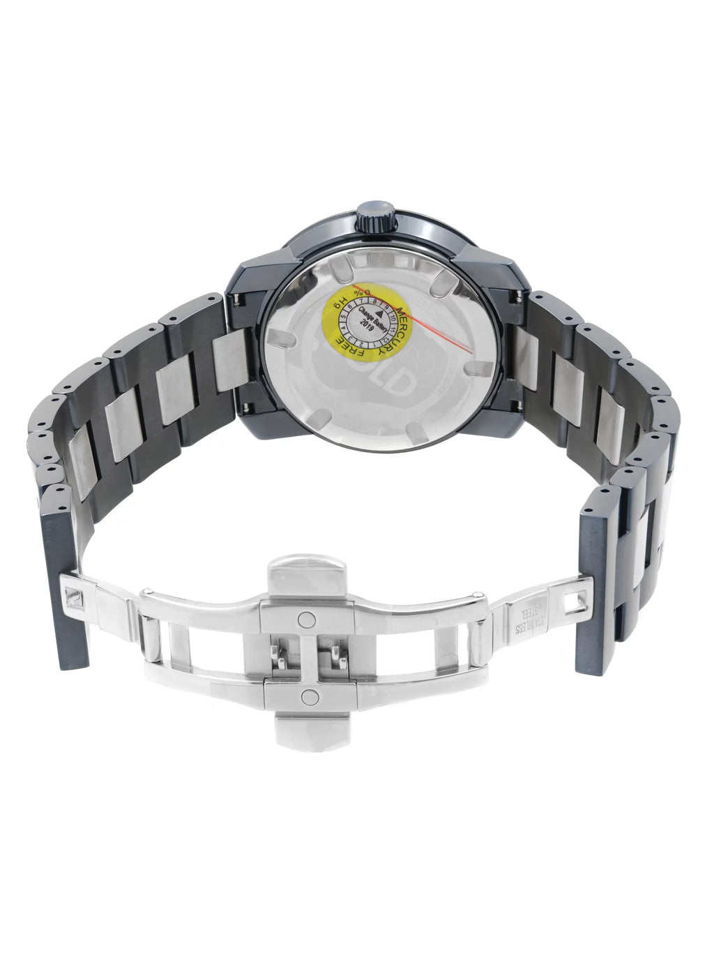Steel Plated Movado Blue Quartz Bold Ion 3600422 Stainless Watch 42.5mm Mens