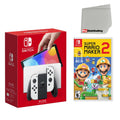 OLED Screen Super Cleaning Cloth with and Switch Console White Maker 2 Nintendo Mario