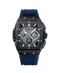 Ed Navy/Silver Analog Watch Strap Singles Hardy Silicone Men's