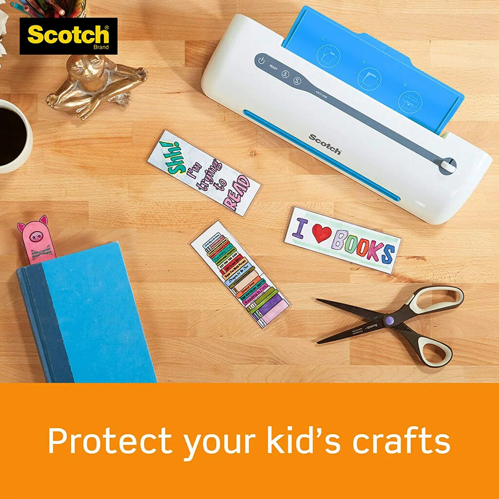 (TP3854-100) 11.4 Size Pouches, Scotch Letter 100-Pack, 8.9 Laminating x Thermal Inches, Sheets