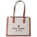 Canvas Leather Shoulder Large KF508 Warm Kate Ellie Spade Tote Gingerbread