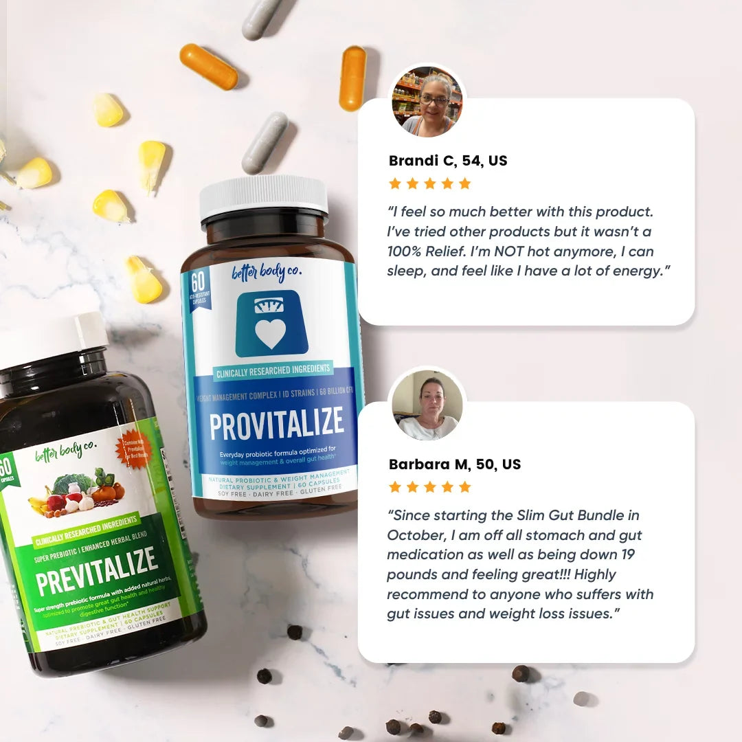 for Slim Mood Body Co. Bundle, Weight, and Gut Menopause, Prebiotic Swings, Probiotic Health Gut Low Energy, Better