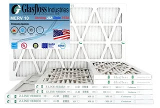 x Filter 13.5 Air in 14x30x1 USA 29.5x7/8 - Size: - - Made inch) (Actual Furnace -Qty:12 10 Glasfloss MERV