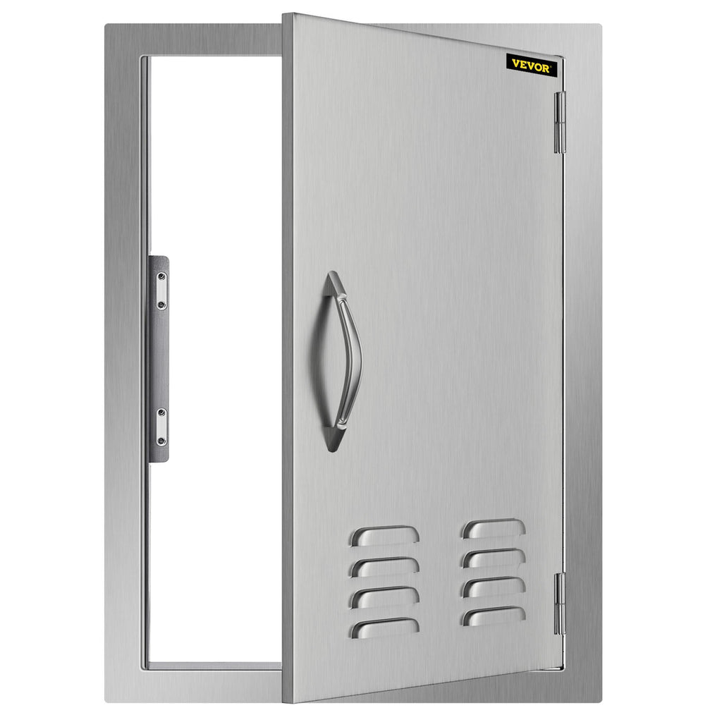 for Stainless Island Vertical Vents inch with Storage 17x24 Access Door Single Steel Door BBQ