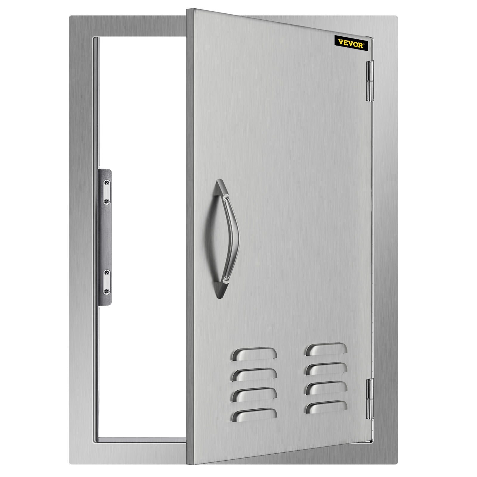 for Stainless Island Vertical Vents inch with Storage 17x24 Access Door Single Steel Door BBQ