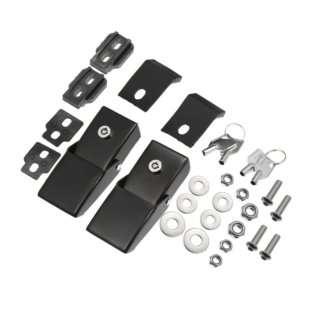 Unique Hood Latches Locking Bargains JL Jeep 2007-2021 Pair Black Catch 1 JK Hood Fit Front for Wrangler