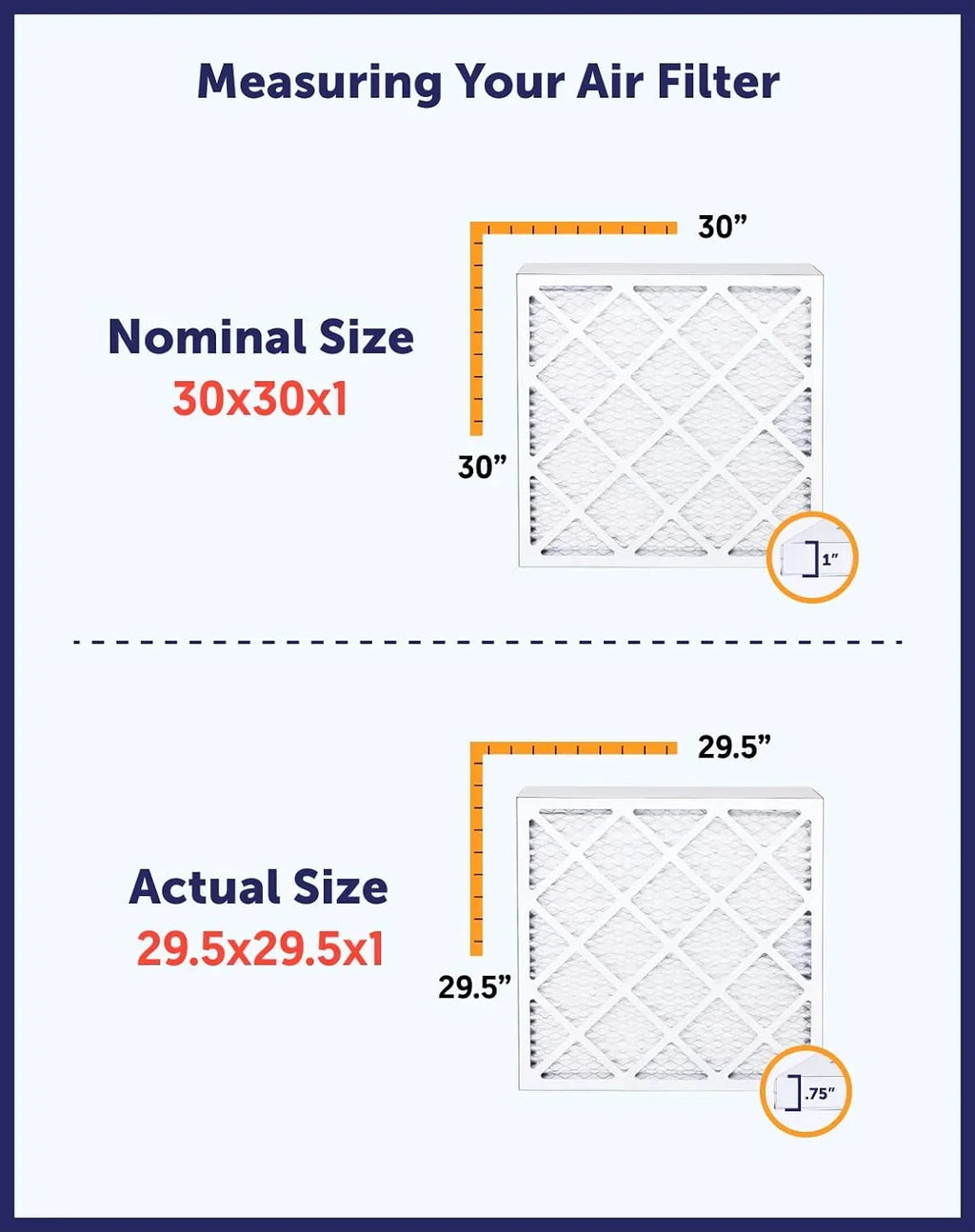 x A/C 3-PACK Filters Furnace MERV USA Pleated IN x | Filter 19.5x35.5x1a | Filter 8 Air King Size: Actual 19.5 MADE HVAC 35.5 | | .75"