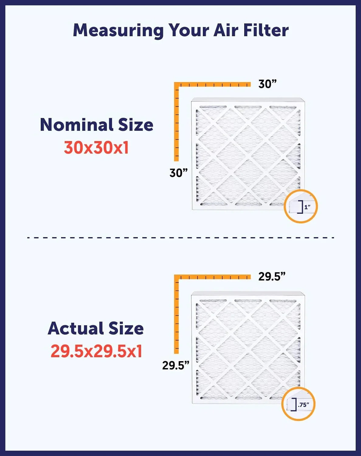 MERV Filters 35 Actual x Size: Pleated | x Filter Furnace Filter | 8 King 4-PACK A/C MADE | USA Air | IN HVAC 10.5x35x1 10.5 .75"