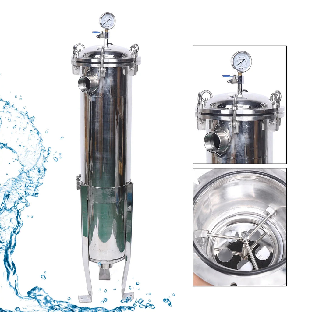 Bag Steel Filter Housing Fluid 2" Stainless Filter Filter Pressure 150PSI Industrial