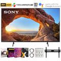 Mount Cable Ultra X85J 2.0 Sony TV Model) + 2x 30-70 Inch Streaming HDMI Wall Smart 4K KD50X85J HD Surge Movies 50 4K 6-Outlet Inch + 6FT TV LED with Premiere Adapter + 2020 (2021 Bundle