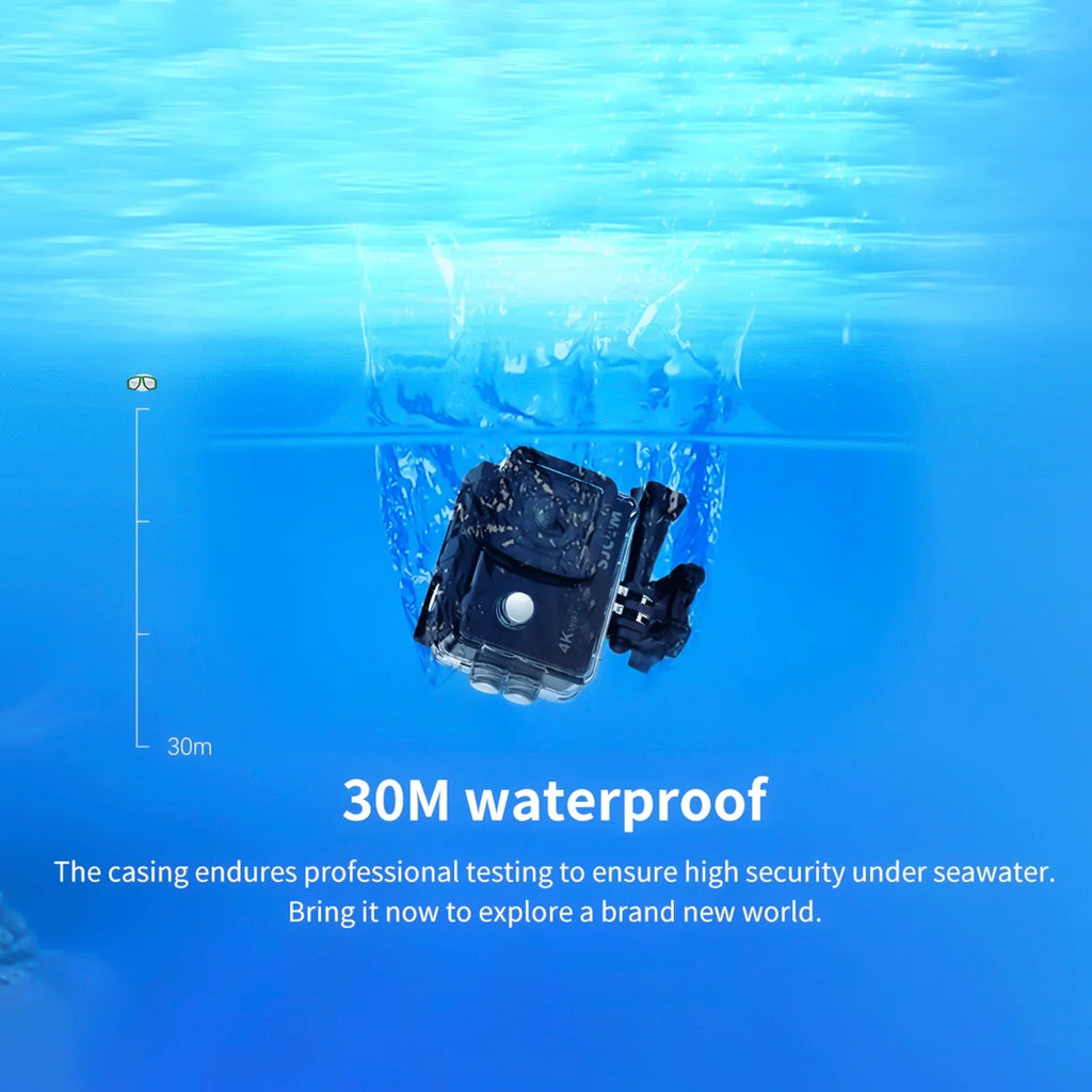 Camera 170wide Camera 30m Ips 30m With Adapters 4k Wifi With camera,With Support Sj4000air Waterproof Adapters 4k Ips With 16mp Screen 16mp 2-inch 2-inch With Support Waterproof
