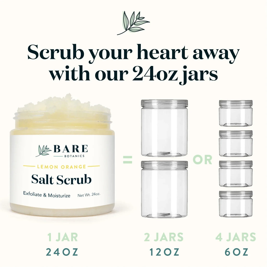 Body 24 Scrub Salt Scrub oz Bare Botanics Lemon Sea Orange