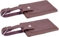 2 With Bag Luggage s (Brown) Premium & Closure Executive Set Snap Luxury Leather Pieces