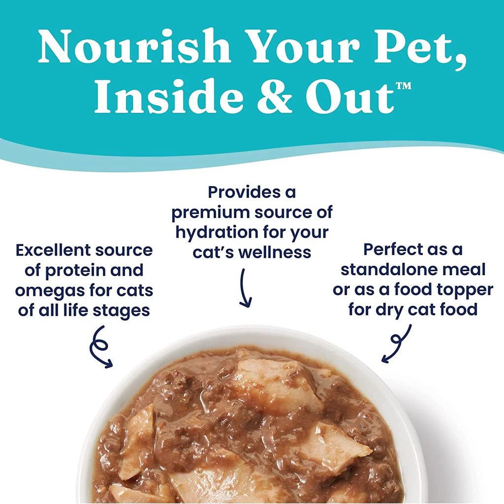 Superfood, Shreds Fish Wet Gluten Acids Canned Grain Can Food Free Minerals for Shreds Amino Cats with Real Gravy Gravy & - - Vitamins, - & in Cat - Protein, with 16ct/6oz Solid Gold Tuna