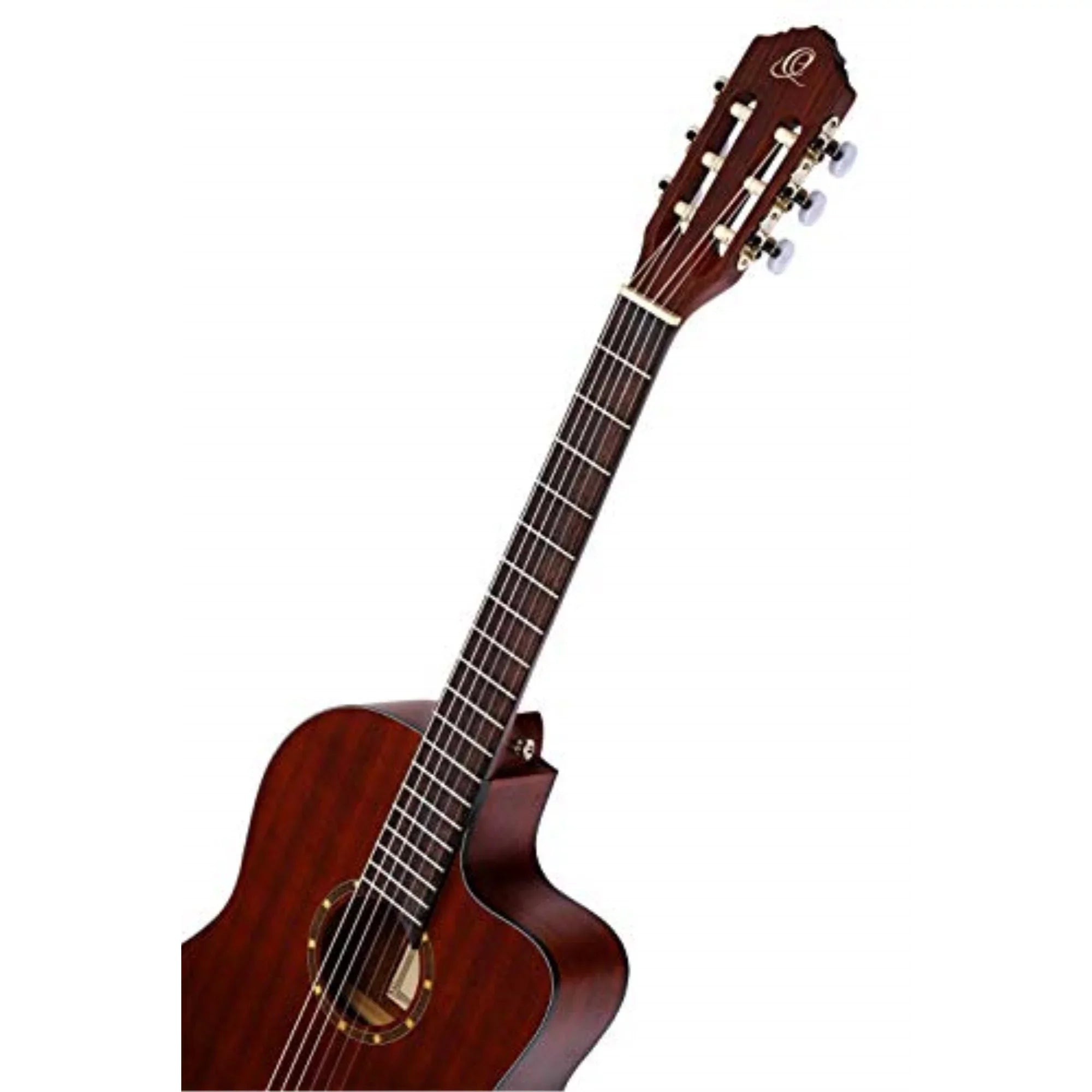 Series Family Acoustic-Electric RCE125MMSN Nylon Mahogany Ortega Thinline Guitar