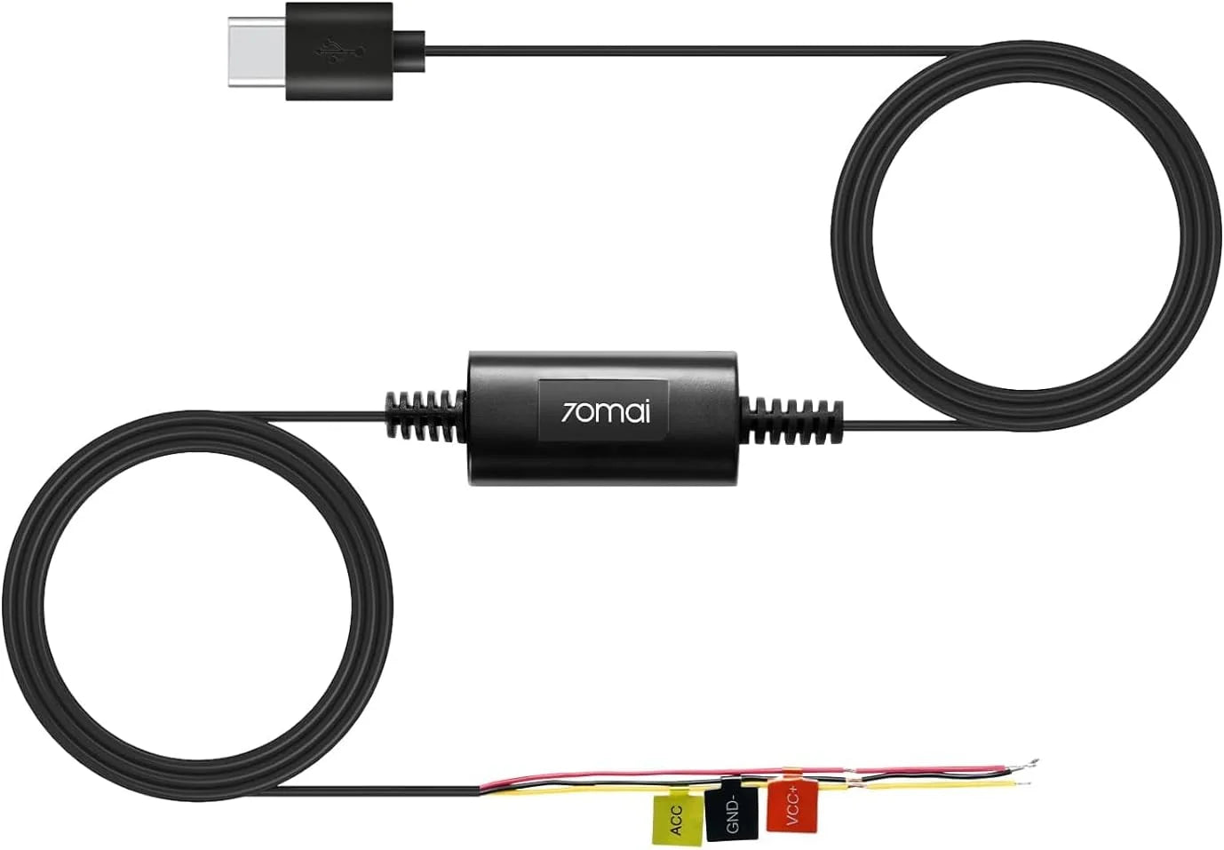Mini 70mai 10ft to Low Hardwire Protection, Dash Hour USB 24 for Kit 12V-30V Car 70mai Cams, 5V/2.4A, Voltage UP03,