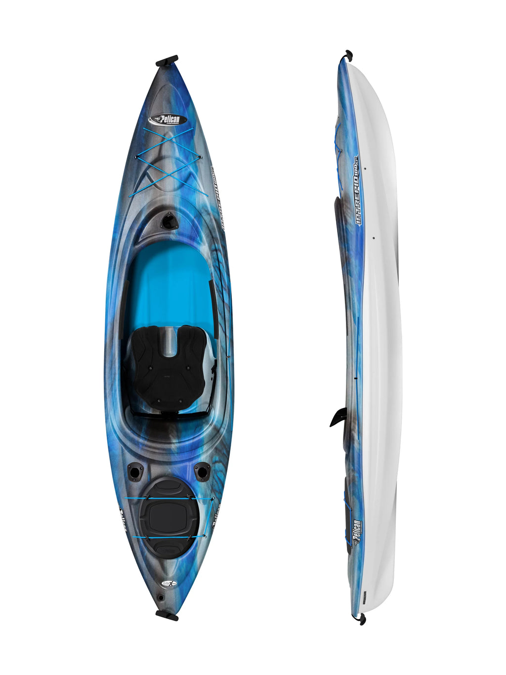 Fishing Sit 100XP Kayak, Neptune Inside Intrepid Pelican