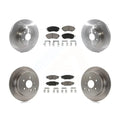 Rear Diameter XV Front Subaru Rotors And With K8C-100919 Transit Ceramic Rotor Kit Auto Brake Pads Crosstrek - Disc Forester 292mm For