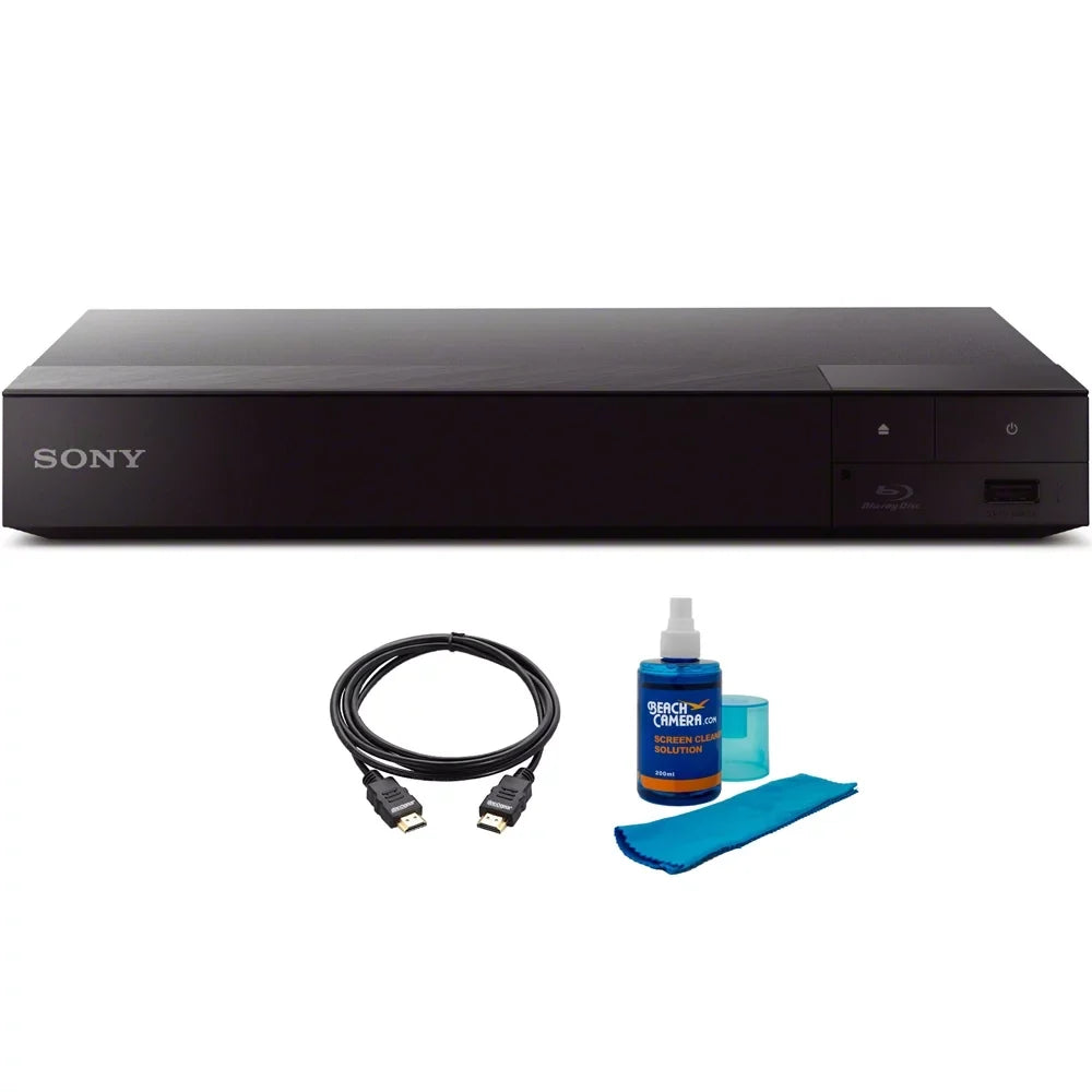 and BDP-S6700 Sony 3D HDMI Disc Cable Blu-ray Bundle Cleaning Streaming Upscaling Kit 4K w/ Player