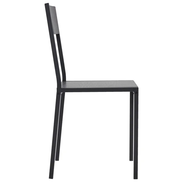 Ideal 4-Piece ALFRESCO 2 Table 1 for Dining Small Set - Chairs, Bench, Spaces Black Includes for 4