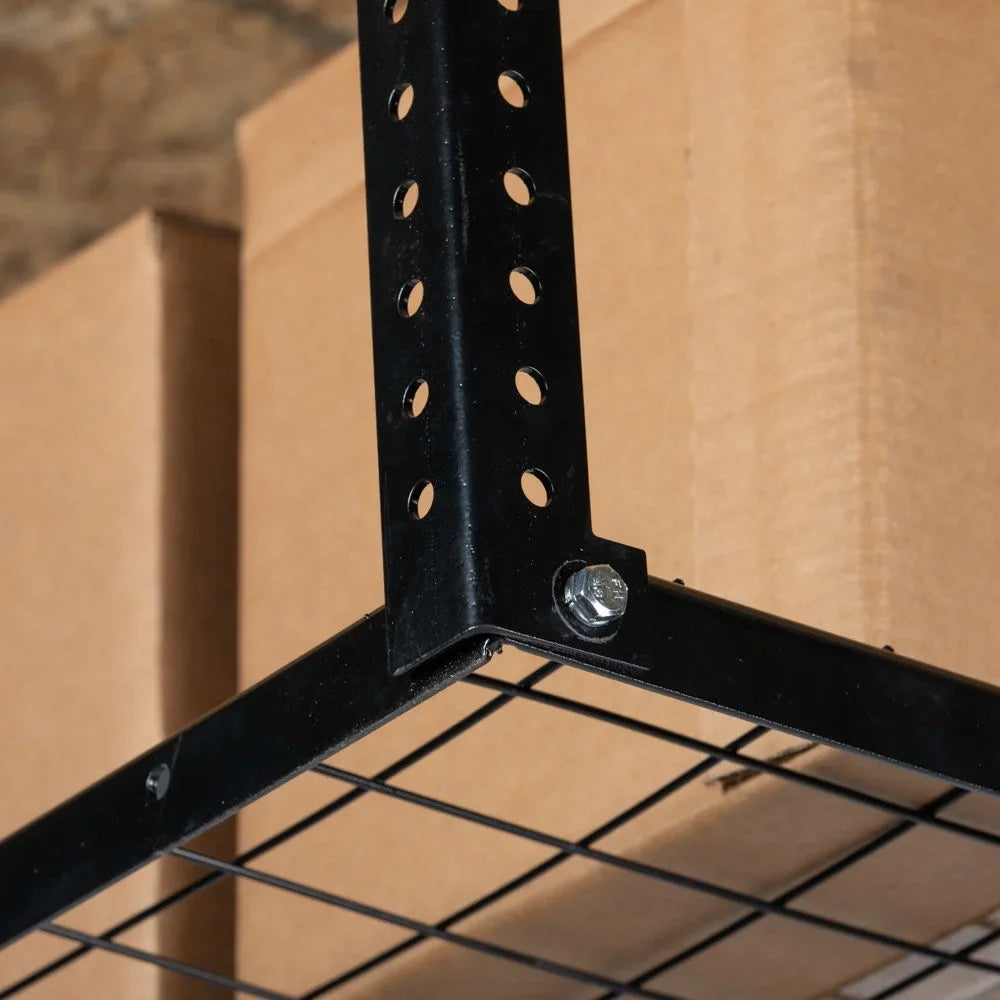 Equipment 4' Titan Capacity, Wire Storage Ceiling 20" Height, with Bins Mount Garage to 41" Overhead Loading Organization 4' x Metal Bikes Grid for Attachments Storage System, LB Adjustable 500 Rack,