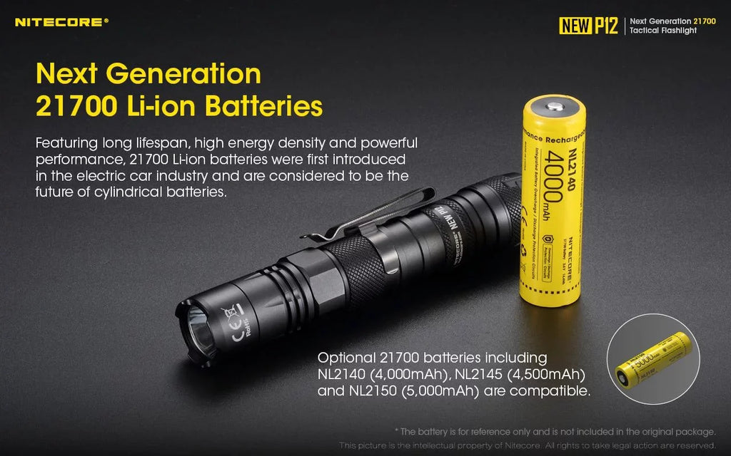 Wall Flashlight Version Cord, Pressure RSW3 New P12 Switch, Lumens - USB Mount, Offset 1200 Nitecore LED and w/NL2150HPR Adapter 3Amp Battery,