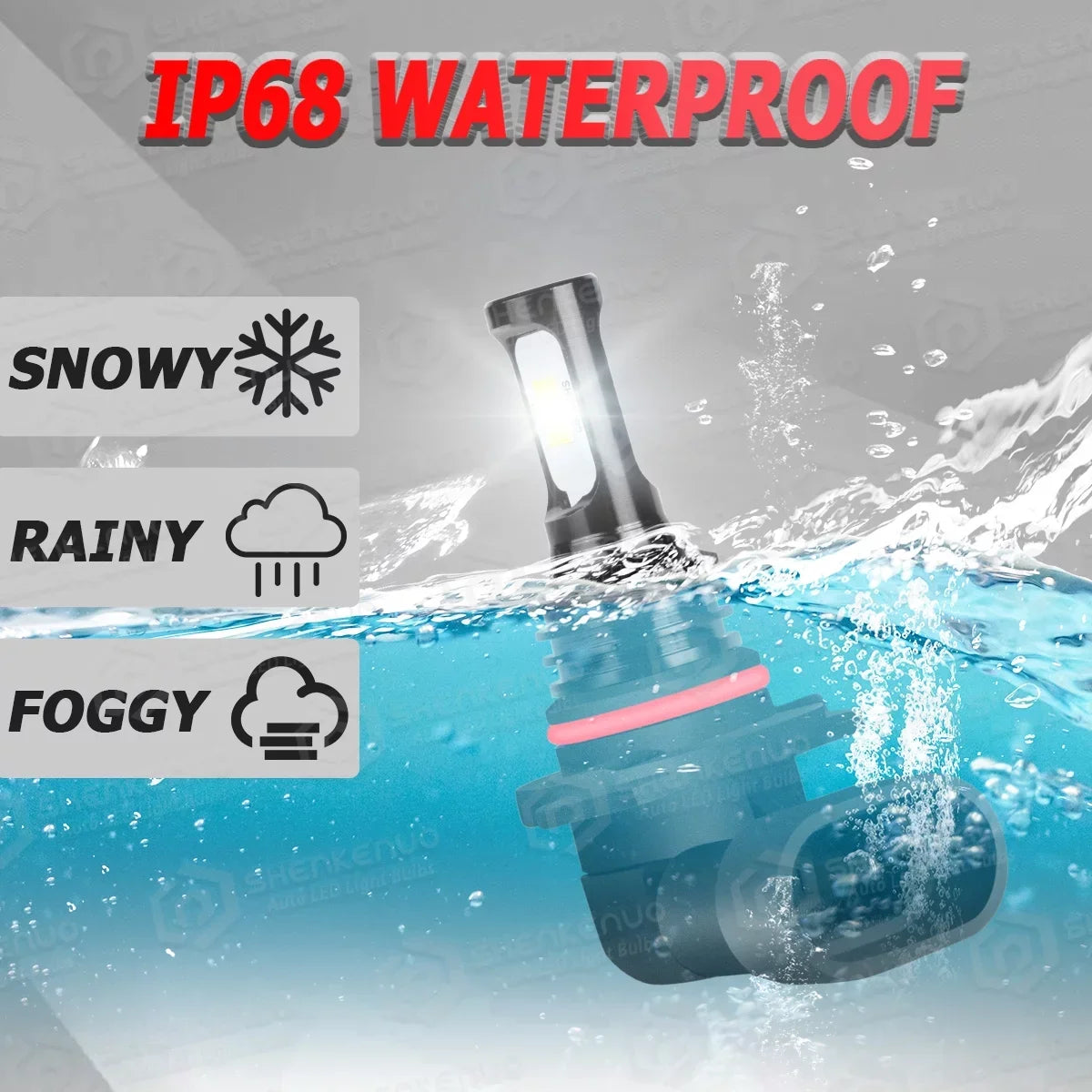 Headlight 9005 For 6000k Bulbs H11 Light Fog 2016-2020 H8 Beam H11 High/Low LED Civic 6Pcs Honda