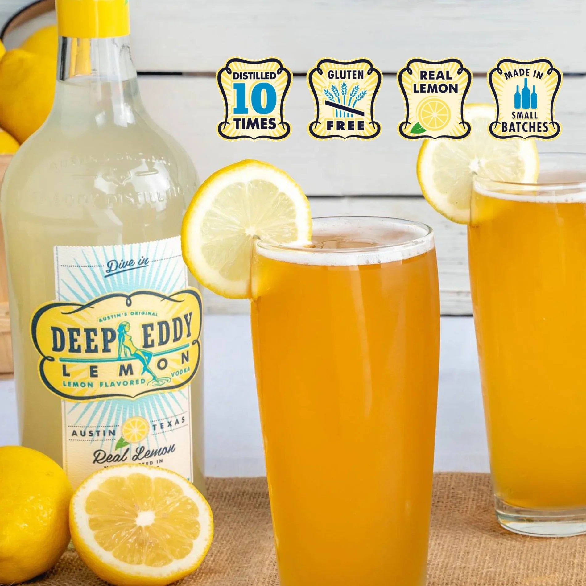 Flavored ABV Lemon Eddy Vodka, L Bottle, 1.75 35% Deep