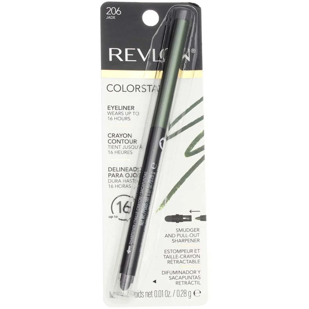 (Pack 4) Jade ColorStay [206] of Eyeliner Pencil, oz Revlon 0.01