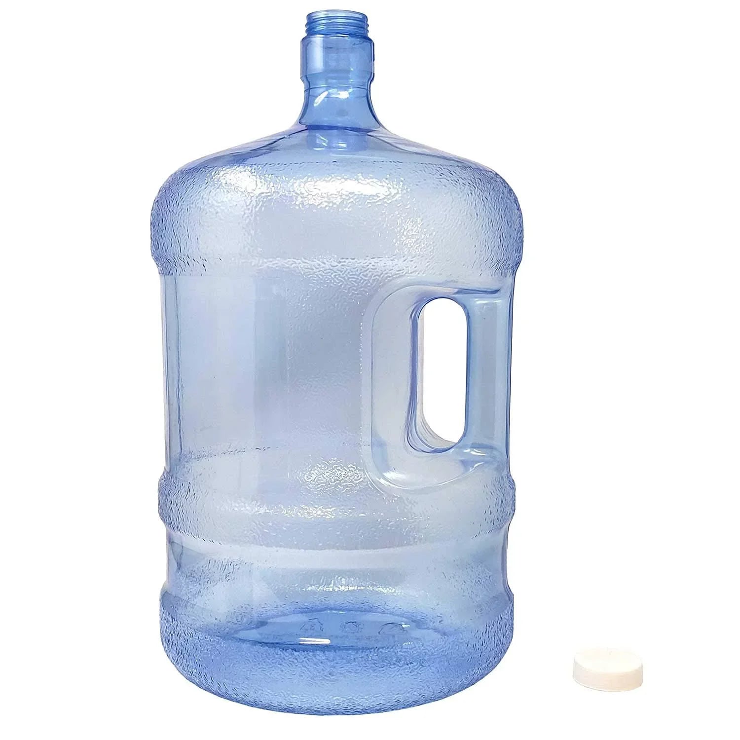 Screw 48 Cap, Reusable Easy Container 5 Carry in Bottle Handle, LavoHome Sports mm BPA-Free Water Camping-Made with Grip Plastic & USA Jug Gallon Commercial Use, Residential
