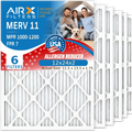 MPR to 12x24x2 Furnace Premium 1200 Comparable 7 Made Filter Air 6 Filter Pleated WICKED Pack FILTERS Air 1000, MERV Conditioner 12x24x2 MPR & HVAC Electrostatic Filters AIR. by CLEAN 11 AIRX FPR USA