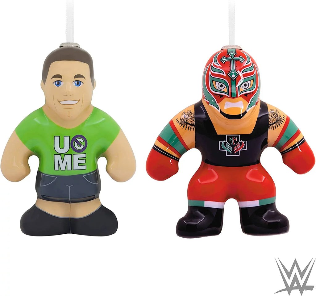 Ornaments and (WWE Cena Mysterio Decoupage), of Rey 2 John Set Hallmark