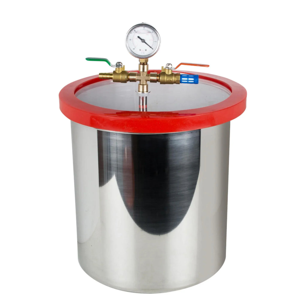 Gallon Efficiently & Eliminate 5 Powerful Ultimate - Steel Vacuum Vacuum 3CFM Air Bubbles our with Chamber Kit Silicone Stainless Pump Degassing Machine