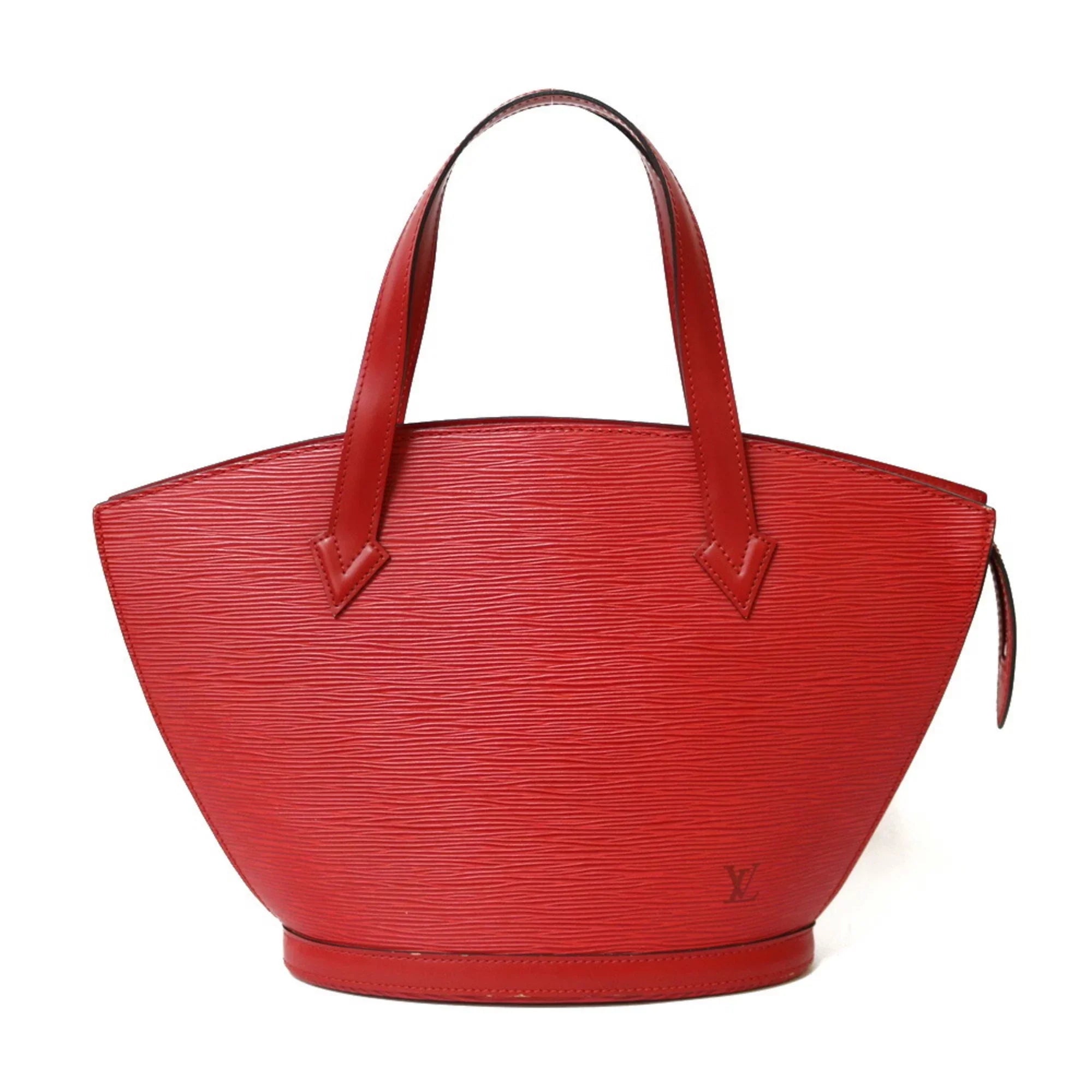 LOUIS Jack Ladies M52277 Handbag Red VUITTON Sun Pre-Owned Vuitton Castilean Leather Epi Louis (Fair)