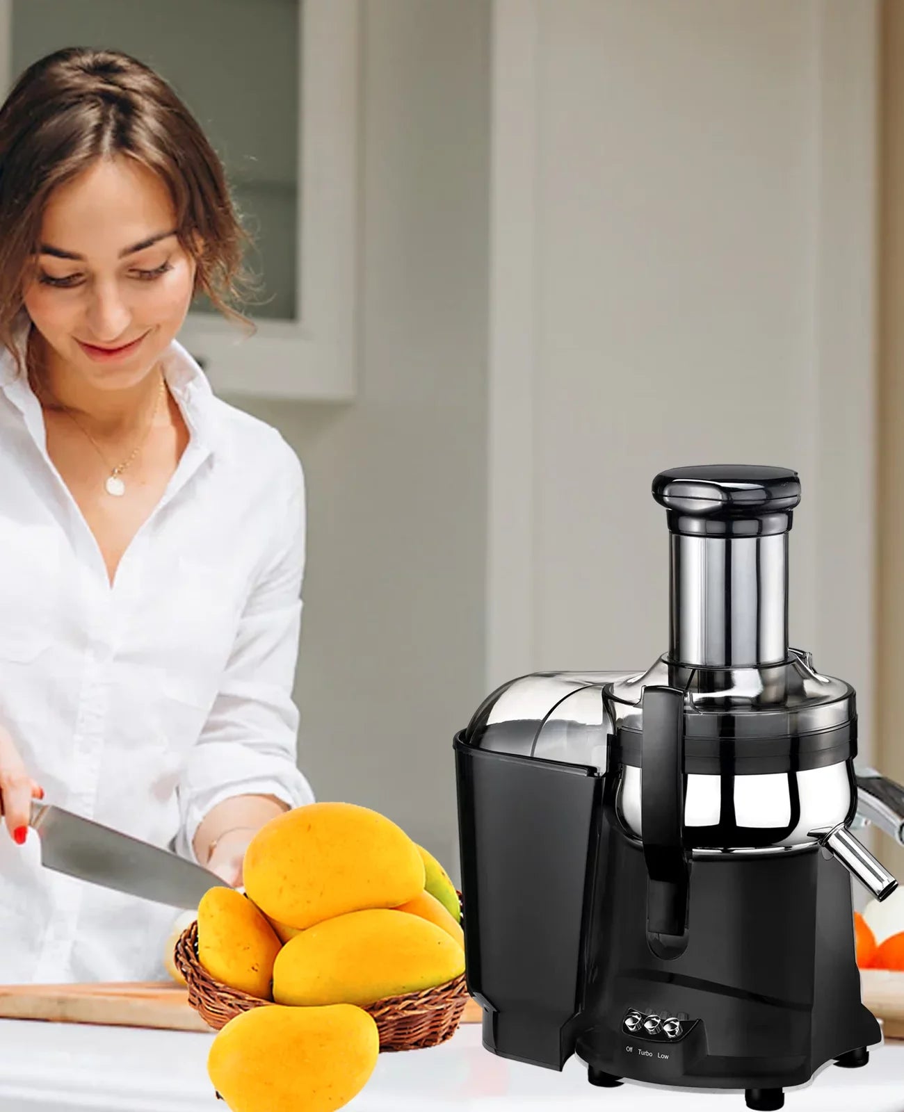 Press for Fruits Juicer Latch Hand Vegetables with (Black) Centrifugal Safety & Juicer -