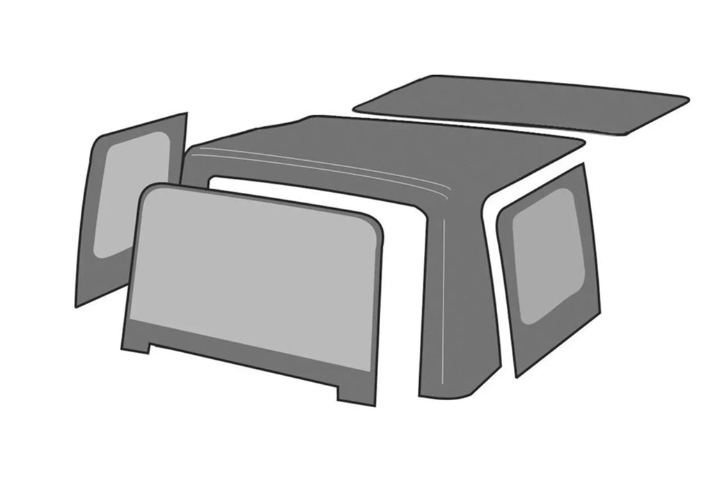 Compatible Rampage 99618 2004-2006 Wrangler by (TJ) RealTruck Soft Top Factory with Replacement
