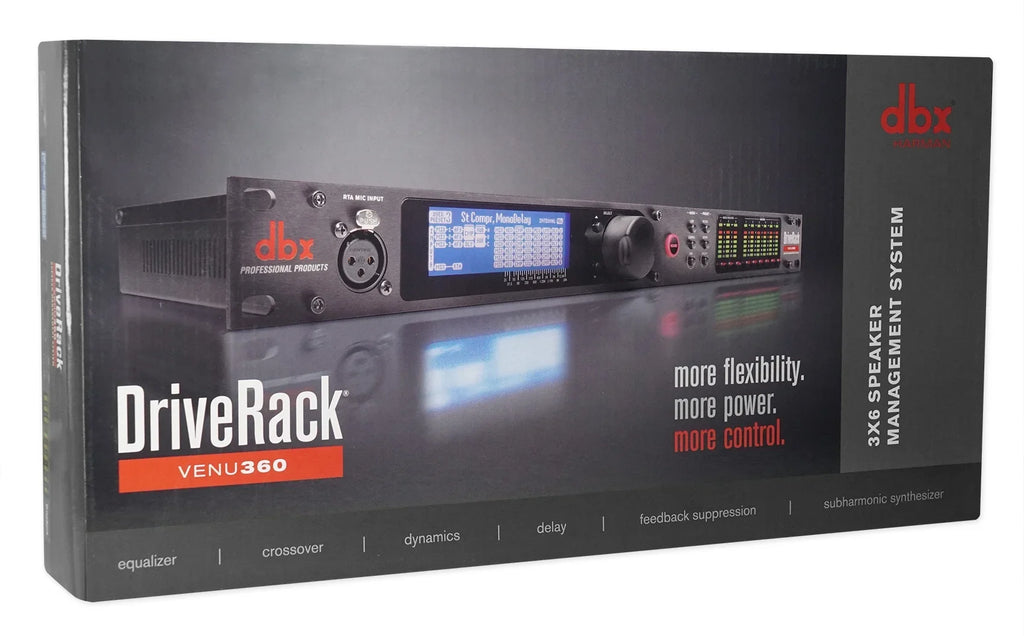 360 DriveRack VENUE360 3x6 Sound Processor VENU Speaker PA System+APP DBX