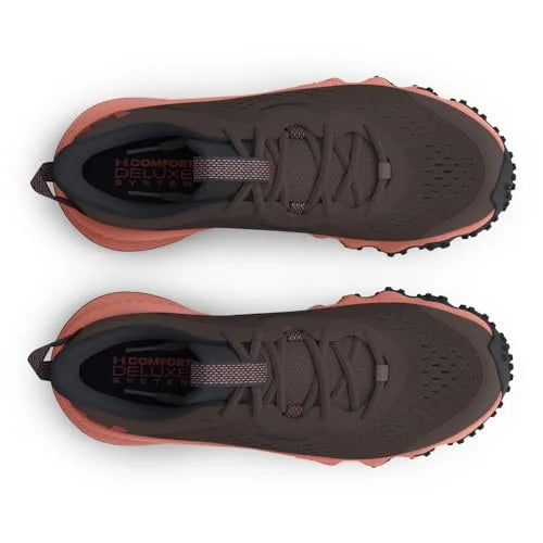(200) Fresh US Armour Clay/Black/Cinna Red, Under Women's Trail, Charged 6, Maven