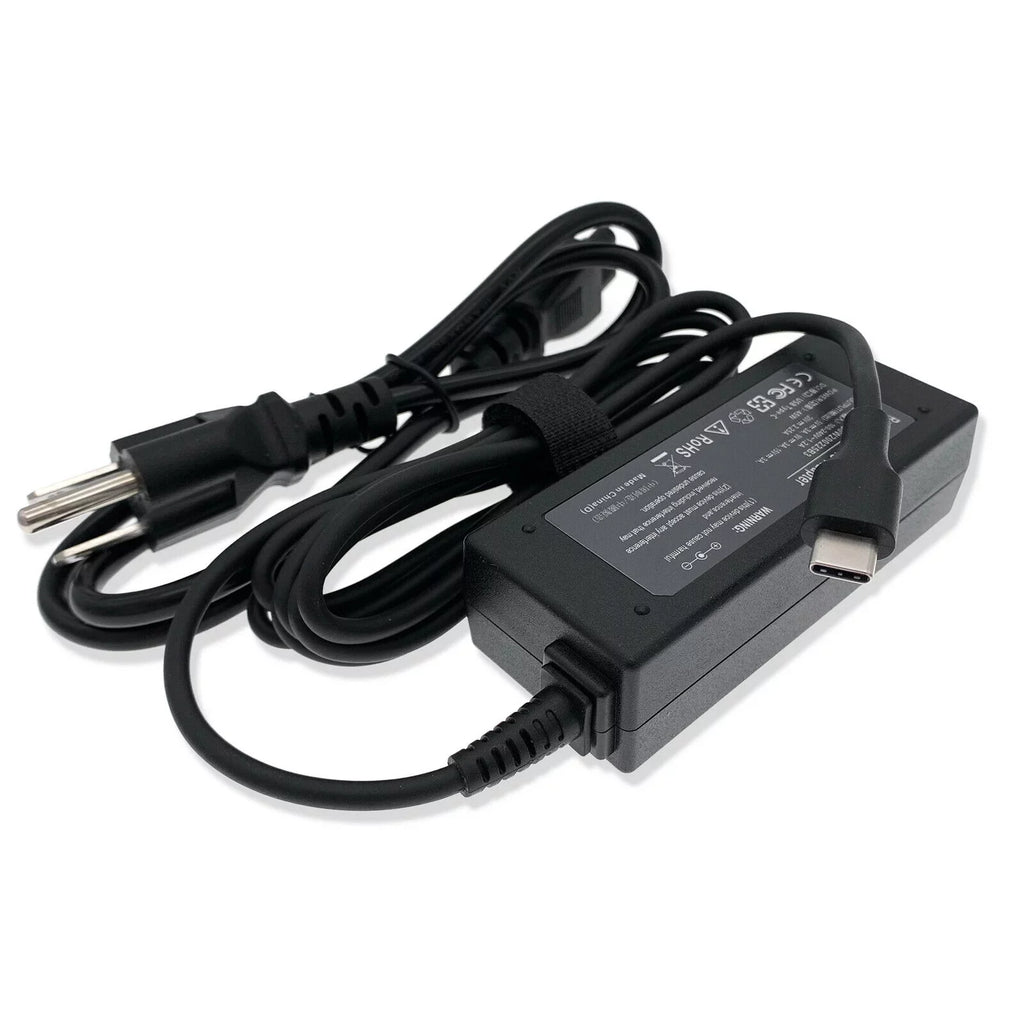 Laptop Adapter P82G003 Cord For 45W 7390 USB-C AC 13 Charger Dell 2-in-1 XPS