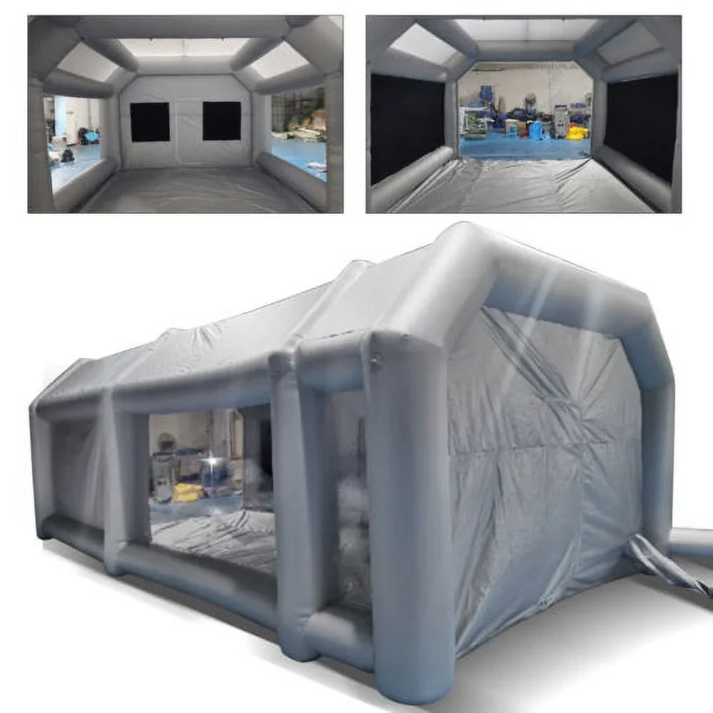 Paint 28x15x10FT Tent Portable Cabin Filter Booth Car Air Inflatable Spray