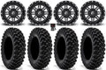 Talon 15" Maverick 1000 / Fuel XT 32" Lethal Warrior X3 / Sticky Pioneer Black Honda Wheels Can-Am Tires