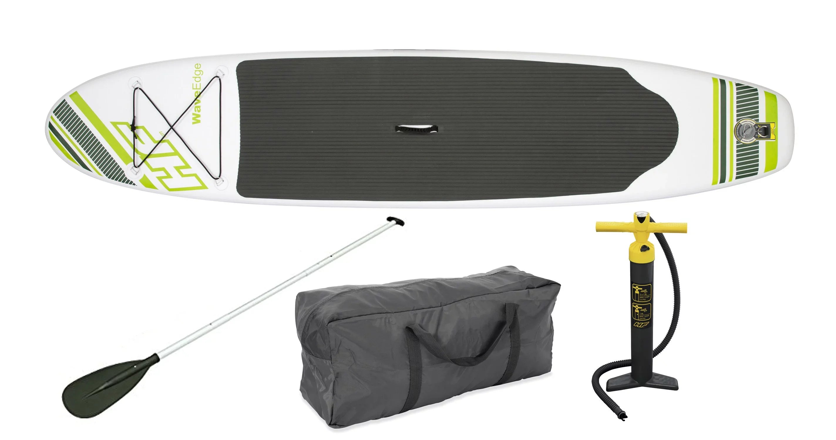 Bestway Wave Set, Inflatable 10-Ft Hydro Edge Green Paddle Force Board Up Stand